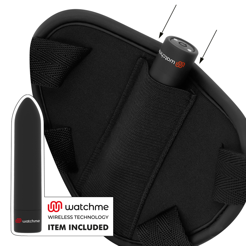 FETISH SUBMISSIVE CYBER STRAP™ - ARNÊS COM DILDO E BALA CONTROLE REMOTO TECNOLOGIA WATCHME S - Image 3