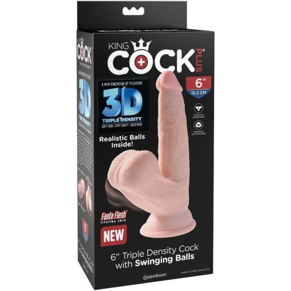 KING COCK PLUS 3D COCK BOLAS DE BALANÇO 12,7 CM - Image 6