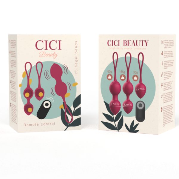 CICI BEAUTY- CONTROLE REMOTO PREMIUM SILICONE 3 VIBRANTES KEGEL BEADS - Image 6