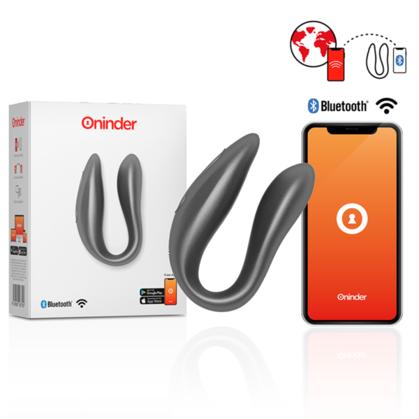 ONINDER™ - LISBOA G-SPOT & CLITORAL STIMULATOR BLACK - APLICAÇÃO GRATUITA