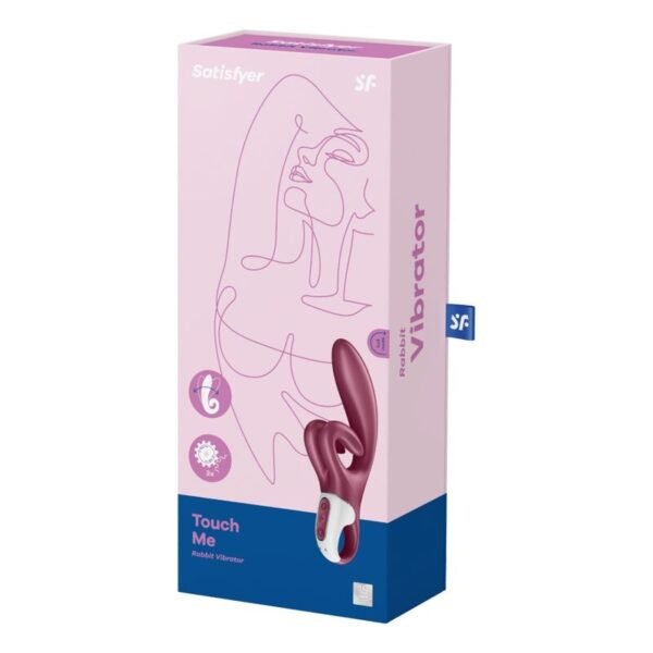 VIBRAÇÃO SATISFYER TOUCH ME COELHO - VERMELHO - Image 4