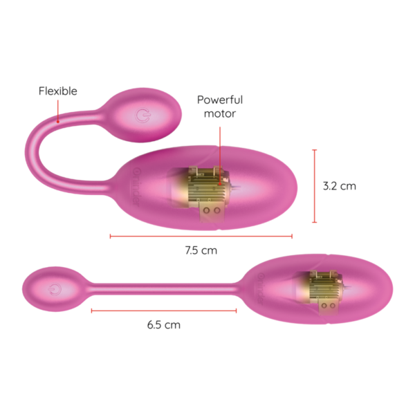 ONINDER™ - OVO VIBRANTE TÓQUIO ROSA 7,5 X 3,2 CM APLICATIVO GRATUITO - Image 4