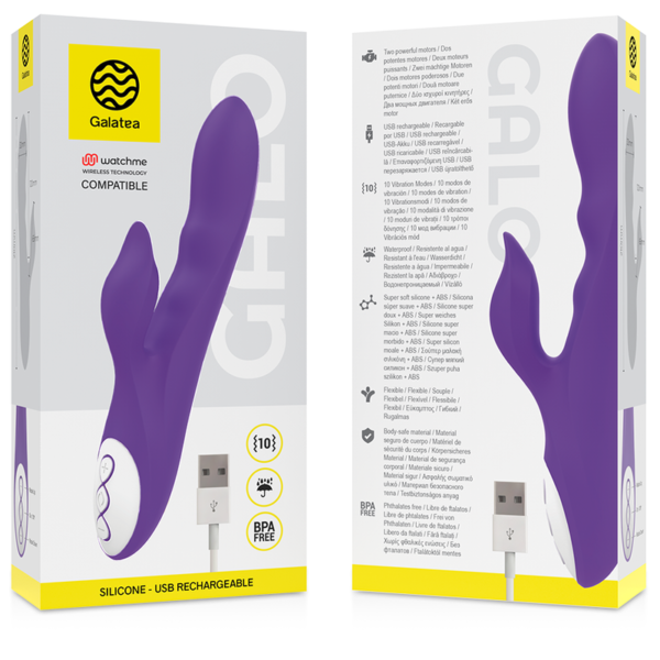 GALATEA™ - VIBRADOR GALO LILAC COMPATÍVEL COM A TECNOLOGIA WATCHME WIRELESS - Image 3
