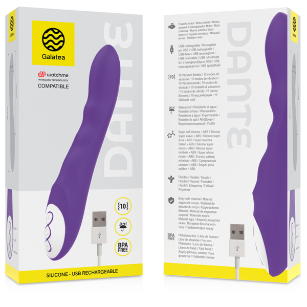 GALATEA™ - VIBRADOR DANTE LILAC COMPATÍVEL COM A TECNOLOGIA WATCHME WIRELESS - Image 3