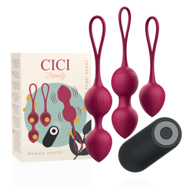 CICI BEAUTY- CONTROLE REMOTO PREMIUM SILICONE 3 VIBRANTES KEGEL BEADS - Image 2