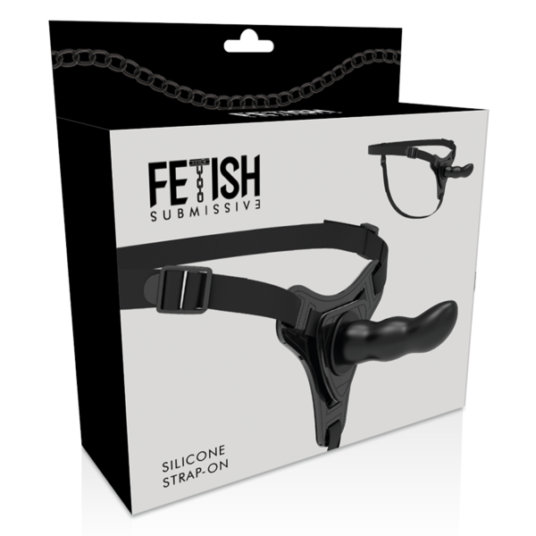 FETISH SUBMISSIVE HARNESS - SILICONE PRETO G-SPOT 16 CM - Image 4