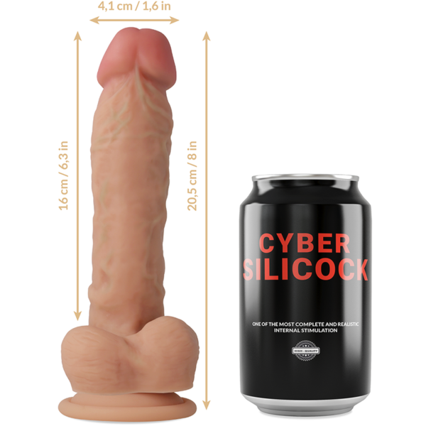 CYBER SILICOCK  MAGNUS REALISTICO SILICONA LIQUIDA 20.5CM - Image 5