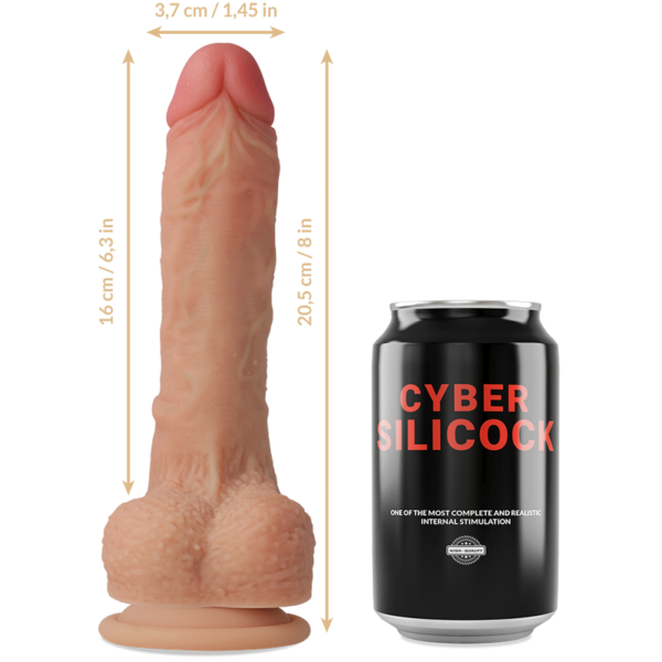CYBER SILICOCK  CONNOR REALISTICO SILICONA LIQUIDA 20.5CM - Image 2
