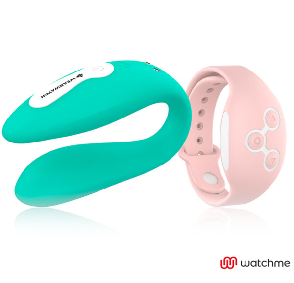 WEARWATCH™ - VIBRADOR DE TECNOLOGIA DUAL WATCHME ÁGUA DO MAR / ROSA - Image 3