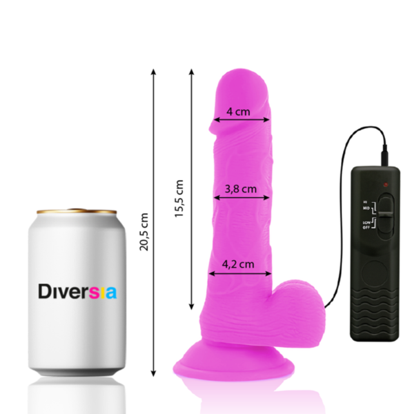 DIVERSIA - FLEXÍVEL VIBRATÓRIO 20,5 CM - ROXO - Image 7