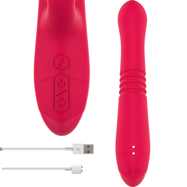 INTENSE - VIBRADOR UP & DOWN RECARREGVEL DUA MULTIFUNO COM LÍNGUA VERMELHA - Image 5