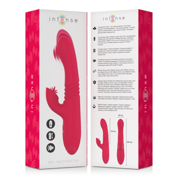 INTENSE - VIBRADOR UP & DOWN RECARREGVEL DUA MULTIFUNO COM LÍNGUA VERMELHA - Image 6