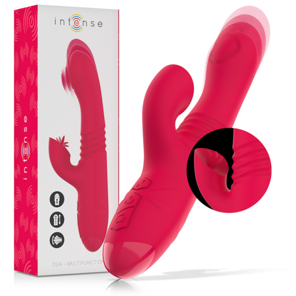 INTENSE - VIBRADOR UP & DOWN RECARREGVEL DUA MULTIFUNO COM LÍNGUA VERMELHA - Image 2