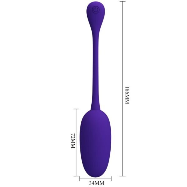 PRETTY LOVE - OVO VIBRATÓRIO RECARREGVEL KNUCKER ROXO - Image 6