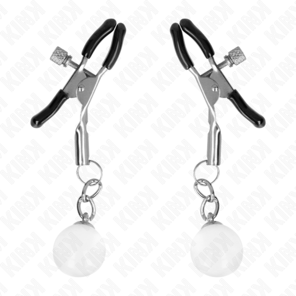 KINK - GRAMPOS DE BICO DE VIDRO PRATA 6 CM - Image 2