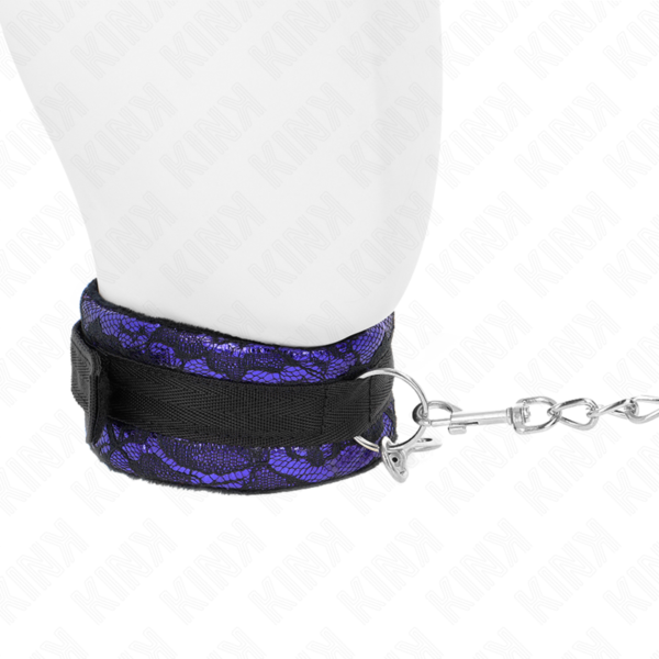 KINK - COLAR CURTO DE RENDA DE VELUDO COM CINTO 105 CM COM DEFEITO EM NYLON 44 X 5,5 CM - Image 4