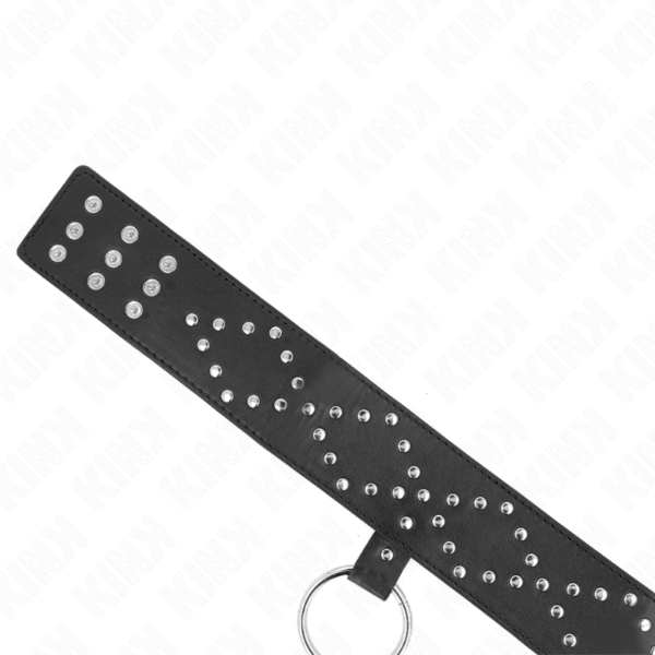 KINK - COLAR 65 CM COM TRELA COM PREGOS PRATA MODELO 3 AJUSTÁVEL 36-43 CM X 5 CM - Image 6