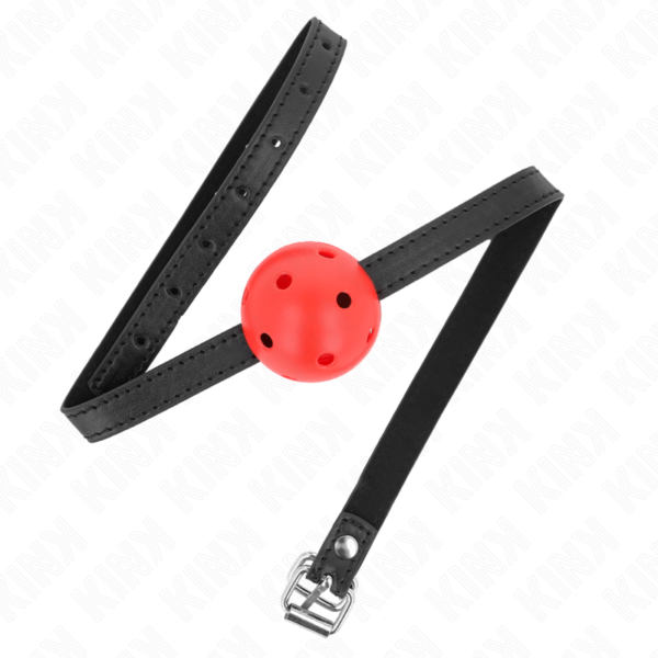 KINK - SIMPLICITY VERMELHO RESPIRÁVEL 4,5 CM BOLA MORDAÇA 62 x 1,5 CM - Image 2