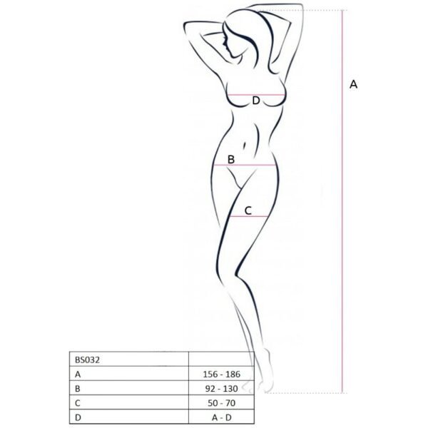 PASSION - MULHER BS032 BODYSTOCK VERMELHO TAMANHO ÚNICO - Image 2