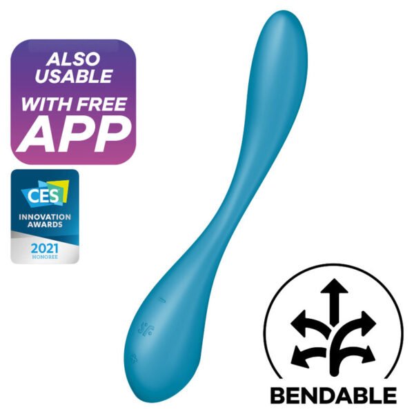 SATISFYER G-SPOT FLEX 5 MULTI VIBRADOR - AZUL - Image 5
