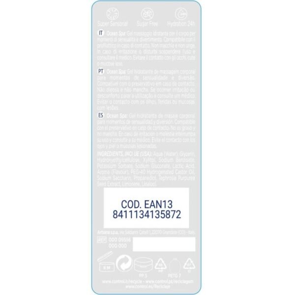 CONTROL - 2 EN 1 MASSAGEM & PRAZER MAR MEDITERRNICO 200 ML - Image 2