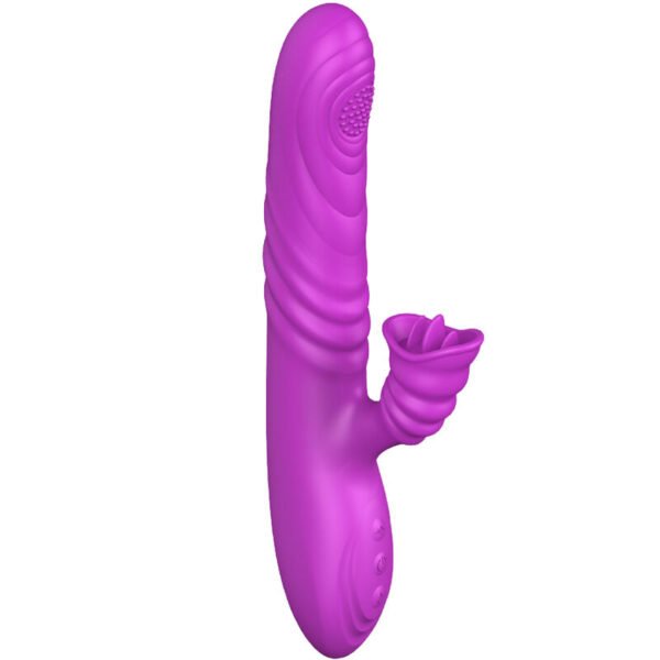 ARMONY - VIBRADOR MULTIFUNO ANGELIA COM LÍNGUA ESTIMULANTE EFEITO CALOR VIOLETA - Image 6