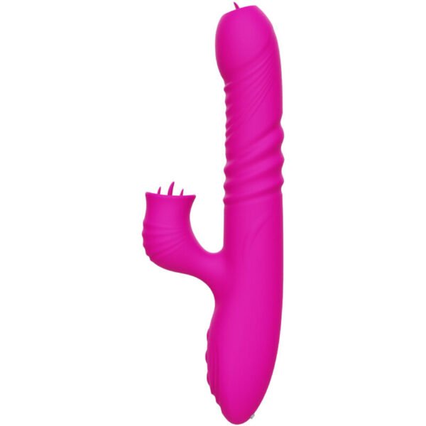 ARMONY - FANNY MULTIFUNÇÃO VIBRADOR DE LÍNGUA DUPLA FÚCSIA EFEITO CALOR - Image 4
