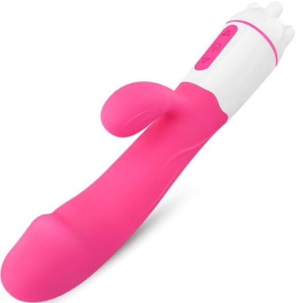 ARMONY - VIBRADOR FELIZ E ESTIMULADOR FÚCSIA RECARREGVEL - Image 2