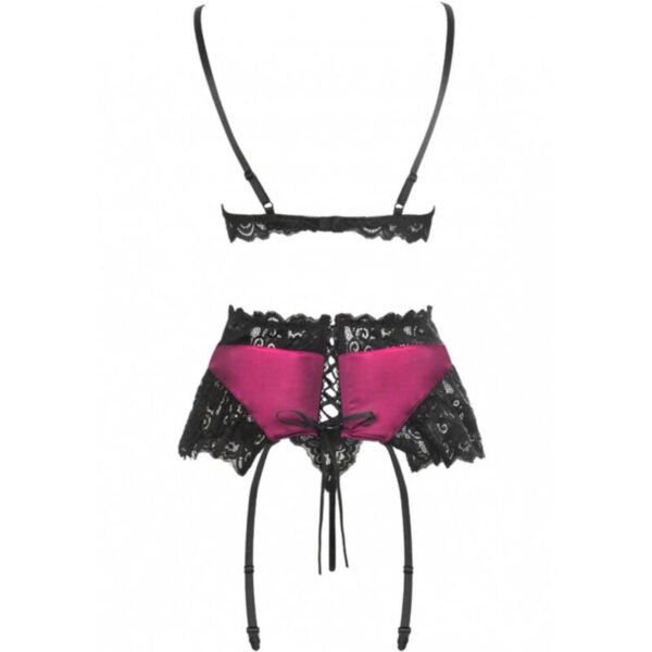 LIVCO CORSETTI FASHION - NAHIR LC 20214 SUTIÃ + CALCINHA + CINTO-LIGA S/M - Image 2