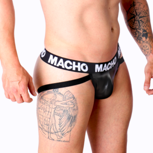 MACHO - MX25NC JOCK PRETO COURO M