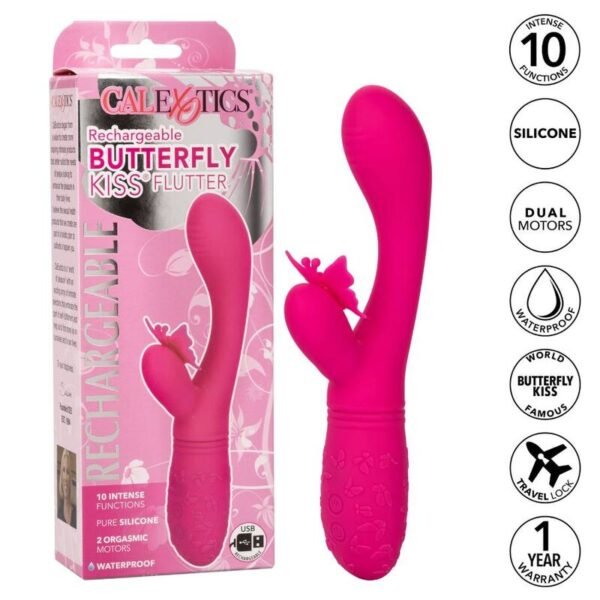 CALEXOTICS - BORBOLETA KISS FLUTTER ROSA - Image 2
