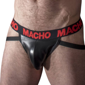 MACHO - MX25RC JOCK VERMELHO COURO M