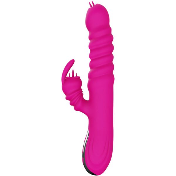 ARMONY - VIBRADOR MULTIFUNCIONAL DE LÍNGUA DUPLA DE COELHO FÚCSIA EFEITO DE CALOR - Image 4