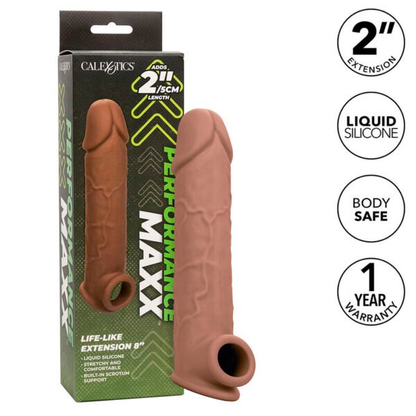 CALEXOTICS - PERFORMANCE MAXX LIFE-LIKE EXTENSION 8 PELE MARROM - Image 2