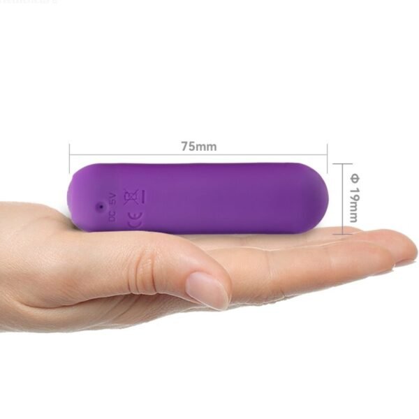 ARMONY - SPLASH HAHA VIBRADOR BALA SILICONE 10 VIBRAÇÕES 75 X 19 CM ROXO - Image 3