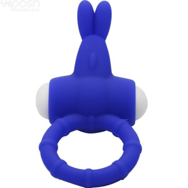 ARMONY - MS BUNNY ANEL VIBRADOR SILICONE AZUL - Image 3