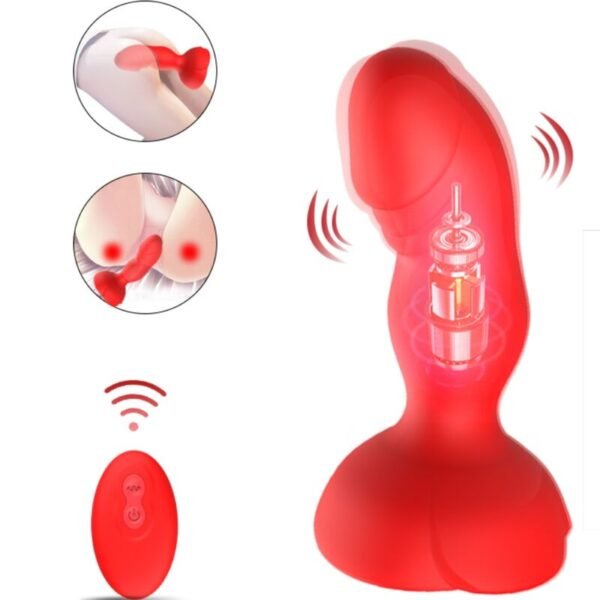 ARMONY -  EXTREME A BLOOM VIBRADOR ROSE E PLUG ANAL CONTROLE REMOTO VERMELHO - Image 3
