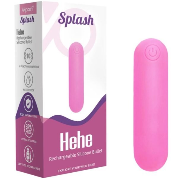 ARMONY - SPLASH HEHE VIBRADOR BALA SILICONE 10 VIBRAÇÕES 65 X 15 CM ROSA - Image 6