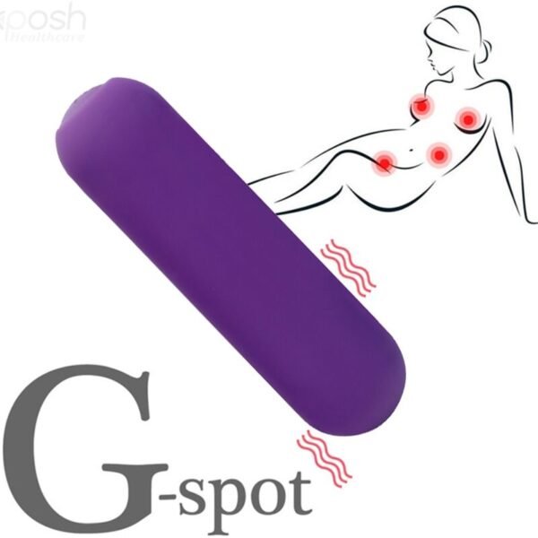 ARMONY - SPLASH JOIE VIBRADOR BULLET SILICONE CONTROLE REMOTO 10 VIBRAÇÕES 75 X 19 CM ROXO - Image 5