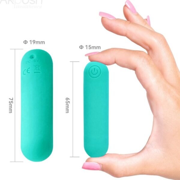 ARMONY - SPLASH HAHA VIBRADOR BALA SILICONE 10 VIBRAÇÕES 75 X 19 CM VERDE - Image 4