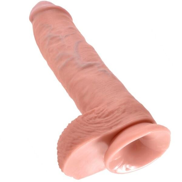 KING COCK - 10 CARNE DE DILDO COM BOLAS 26.5 CM - Image 5