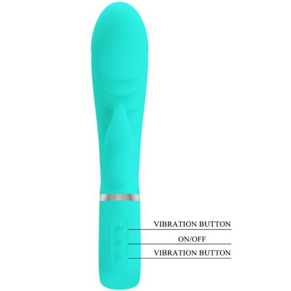 PRETTY LOVE - VIBRADOR PRESCOTT MULTIFUNÕES G-SPOT AQUA VERDE - Image 6