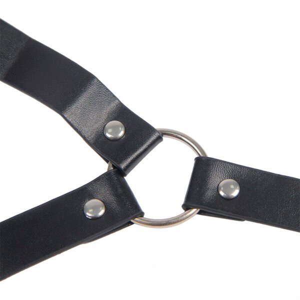 SUBBLIME - 953720 BONDAGE COURO TIRAS BREAST CLAMPS PRETO TAMANHO ÚNICO - Image 3