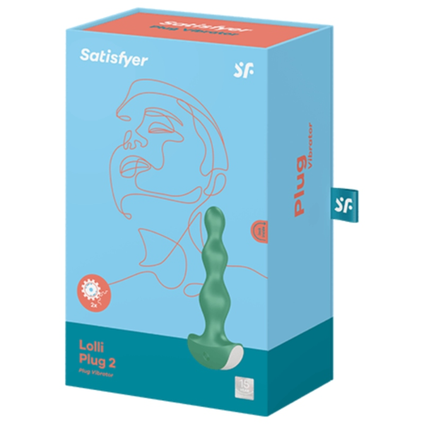 SATISFYER - VIBRADOR LOLLI PLUG 2 PLUG VERDE - Image 2