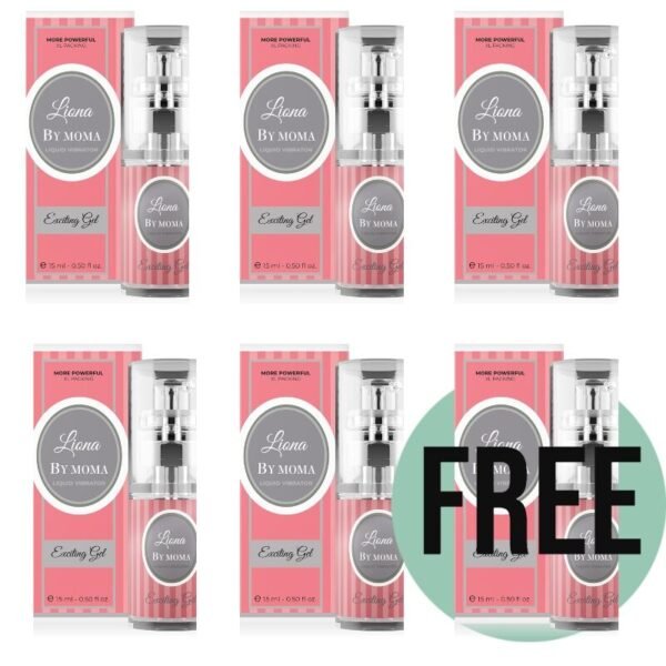 LIONA BY MOMA - VIBRADOR LIQUIDO GEL EXCITING 15 ML 5+1 GRÁTIS