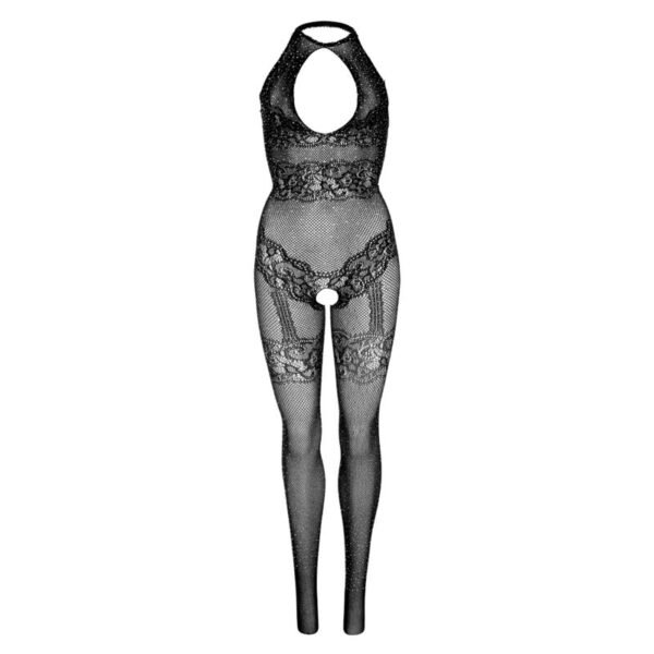 LEG AVENUE - SEAMLESS FISHNET BODYSTOCKING TAMANHO ÚNICO - PRETO - Image 2