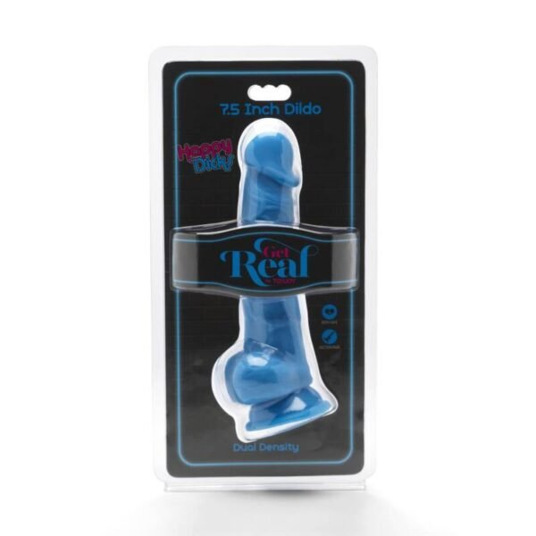 GET REAL - HAPPY DICKS 19 CM COM BOLAS AZUIS - Image 2