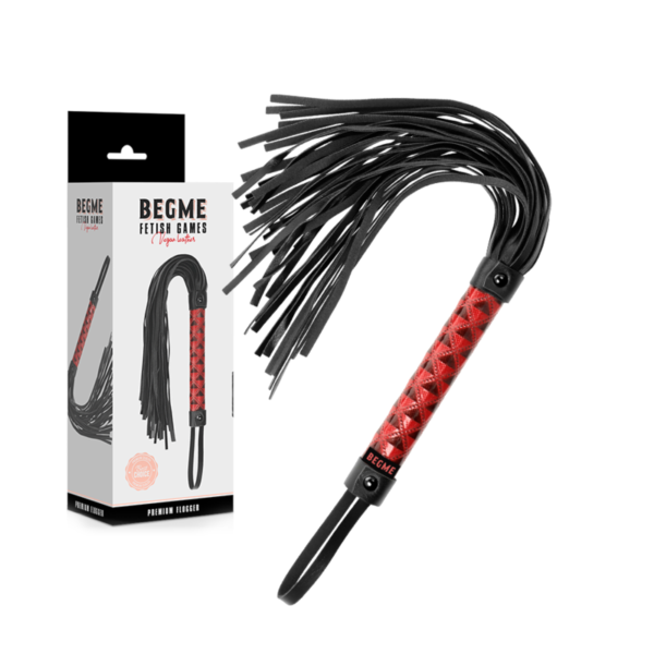 BEGME - FLOGGER DE COURO VEGANO EDIO VERMELHA - Image 2