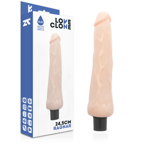 LOVECLONE - VIBRADOR AUTO LUBRIFICANTE RAGNAR 24.5 CM -O- 3.5 CM - Image 2