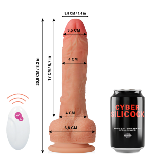 CYBER SILICOCK - CONTROLE REMOTO REALÍSTICO MASTER HUCK 20.9 CM -O- 4 CM - Image 2